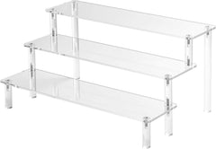 new Acrylic Risers Display Stands, 3 Tier Perfume 1PACK Large 11.8IN, Clear 07FC0E-D4 - KOEEK
