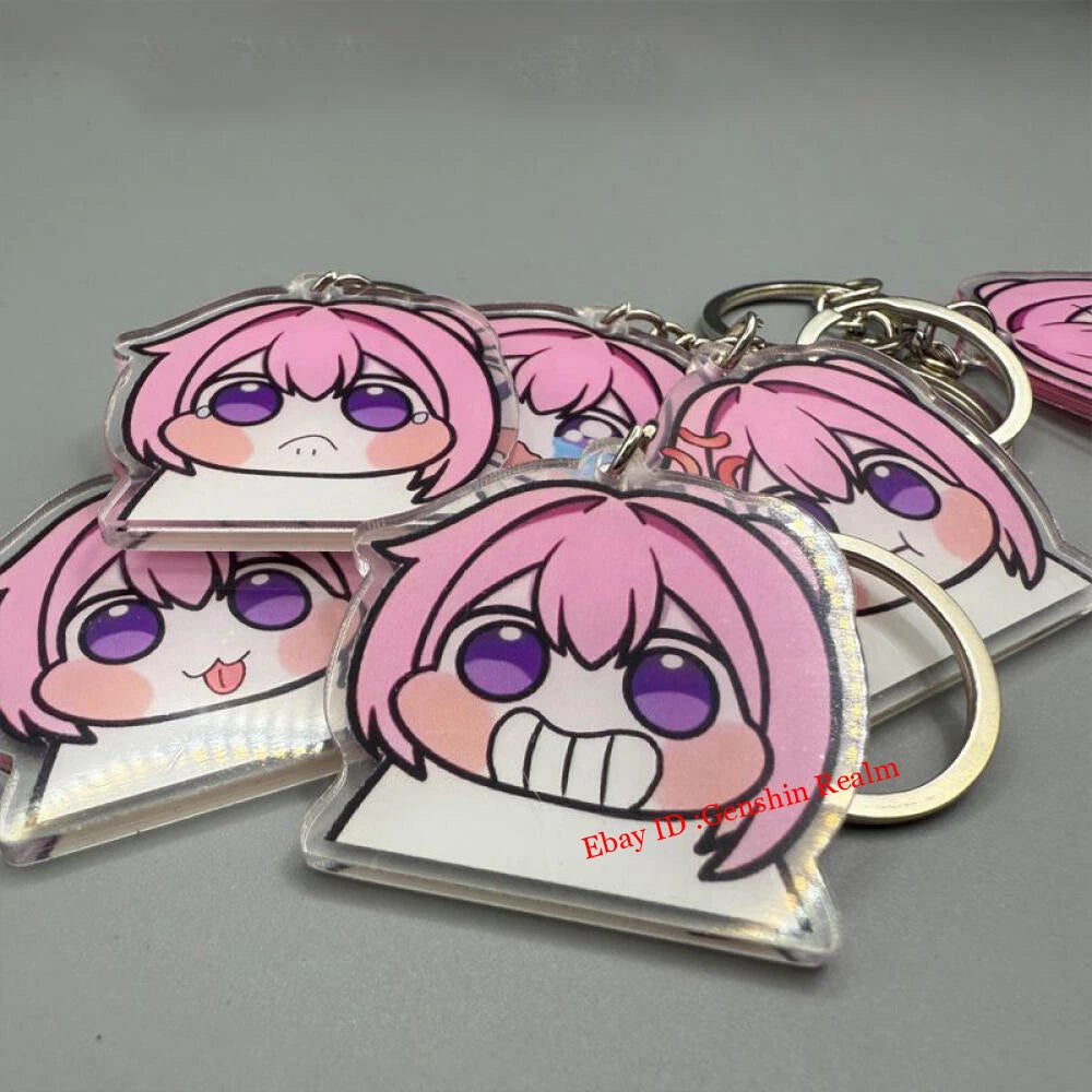 7Pcs/Set Anime NIKKE:The Goddess of Victory Doro Acrylic Keychain Decor Pendant 07FC0E-D4 - KOEEK