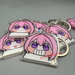 7Pcs/Set Anime NIKKE:The Goddess of Victory Doro Acrylic Keychain Decor Pendant 07FC0E-D4 - KOEEK