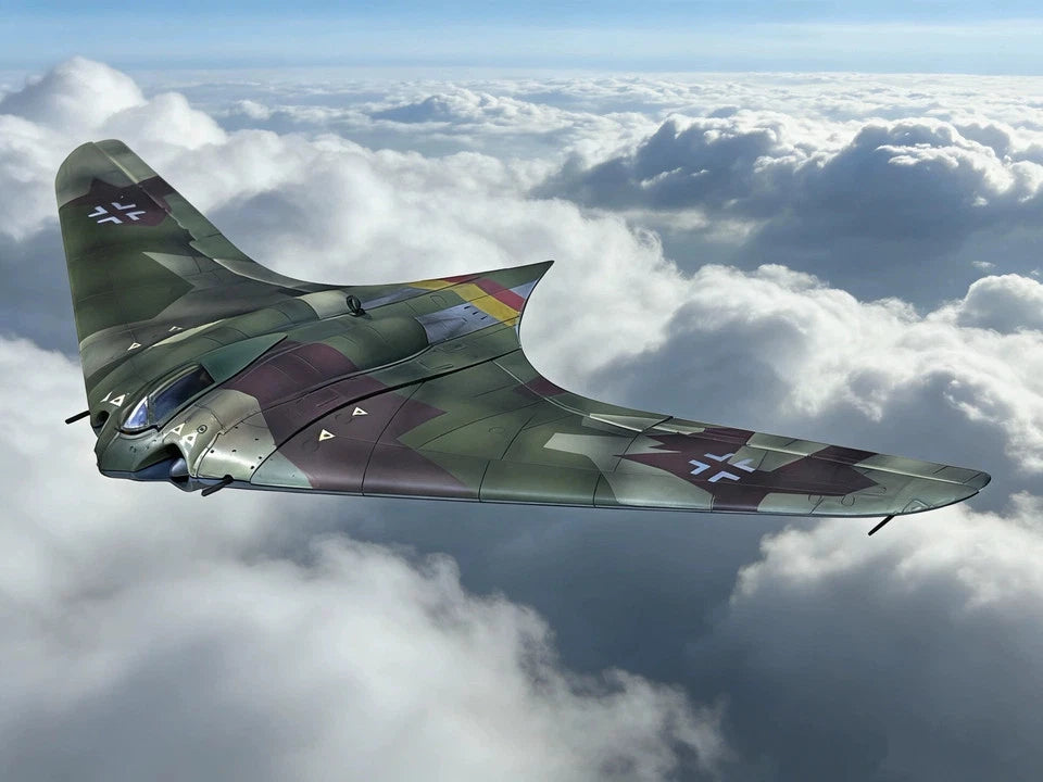 1/72 Scale WWII German Horten Gotha Go 229 1944 Fighter-bomber Metal Model 07FC0E-D4 - KOEEK