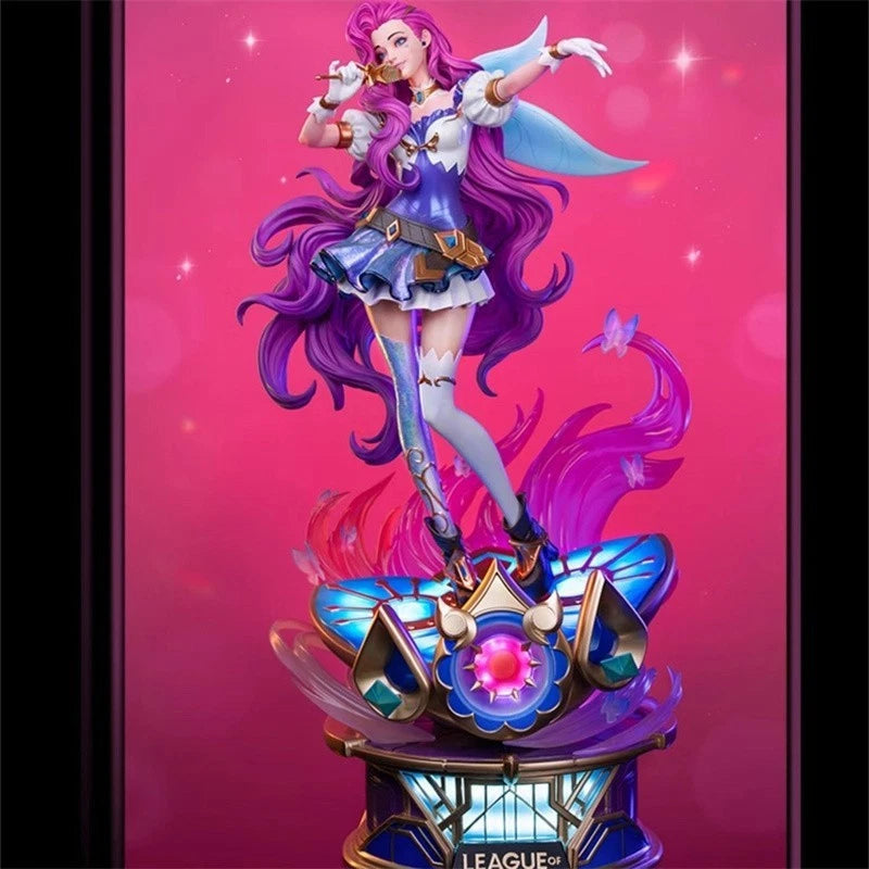 Official League of Legends Seraphine 1/4 LED Light GK Figure Resin Statue Model 07FC0E-D4 - KOEEK