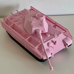 1/35 Tiger II Porsche Turret 3D Printed Pink Model KitStatic Display Collectible 07FC0E-D4 - KOEEK