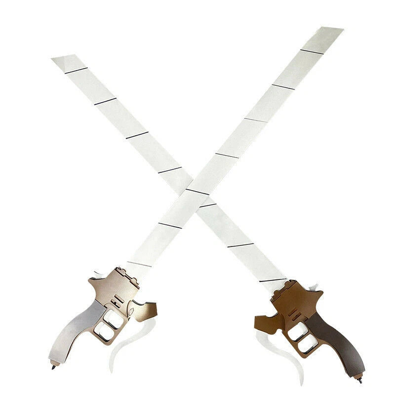 Anime Attack on Titan Mikasa 3D Maneuver Gear Cosplay Props Set Blade Wearable 07FC0E-D4 - KOEEK