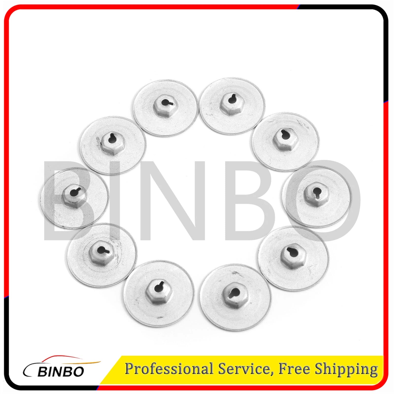 10× Heat Protection Mounting Nut For BMW 135i 323i 528i 740iL 850i # 07146949380 07FC0E-D4 - KOEEK