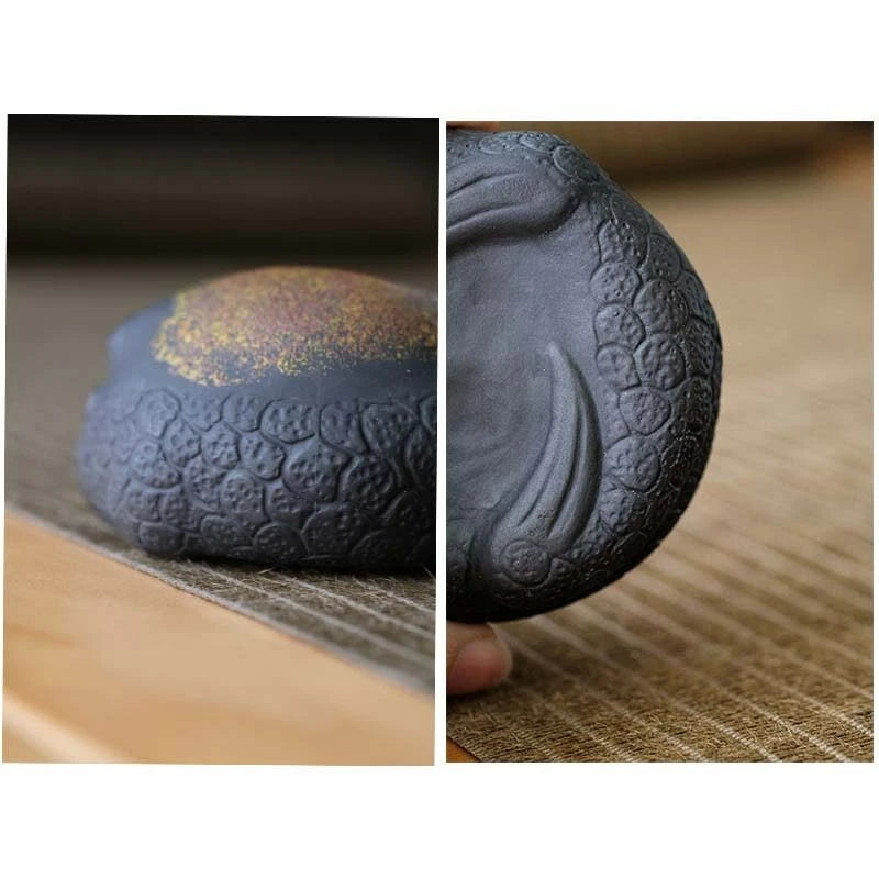 Purple Sand Golden Toad Tea Pet Luck Accessories Tea Table Tea Set Decoration 07FC0E-D4 - KOEEK