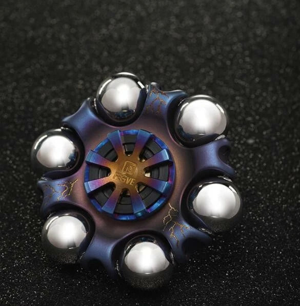 Titanium Alloy Hand Twisting Spinning Top Gyro Gyroscope Spinner Top Toys 07FC0E-D4 - KOEEK