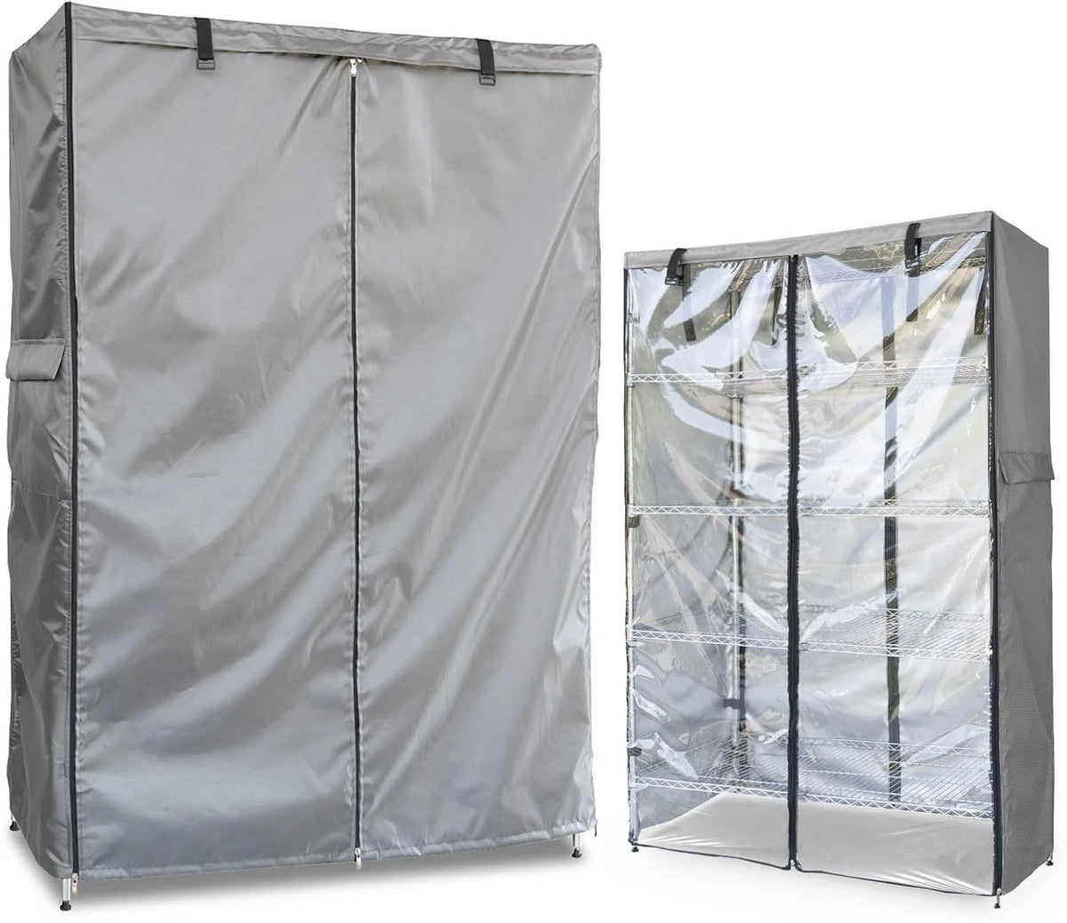 Waterproof Shelf Cover,  (Grey,48" Wx20 Dx72 H Shelves)
