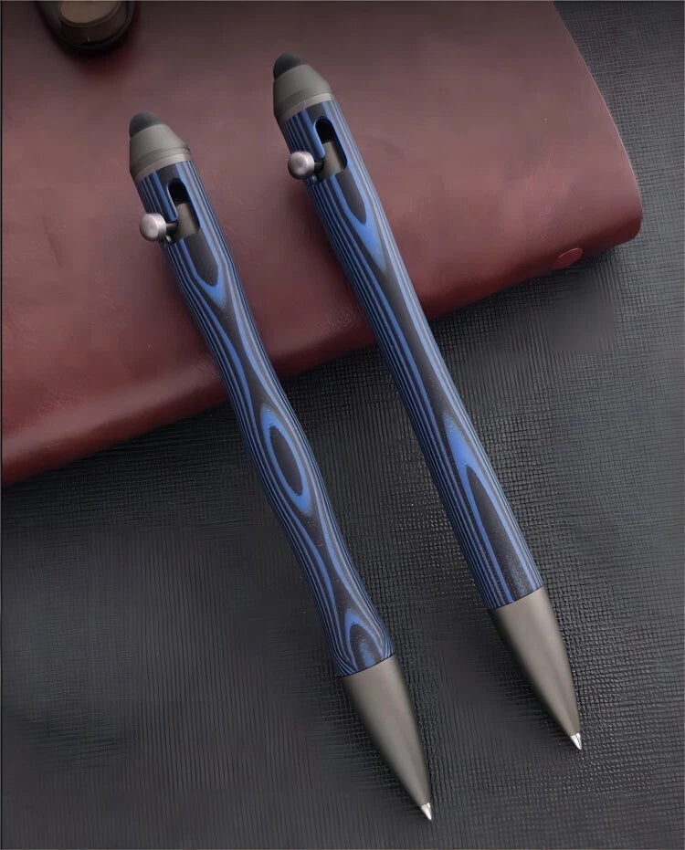 G10 Aluminum Alloy Ballpoint Pen Stylus Tip Touch Screen Pocket Writing EDC Pen 07FC0E-D4 - KOEEK