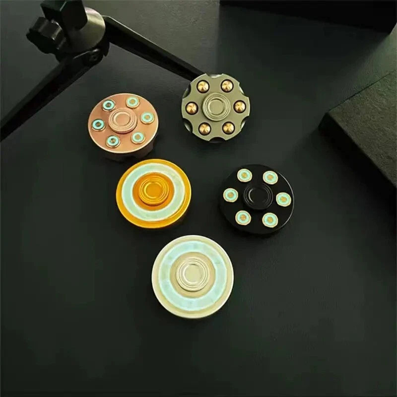 Revolver Clip Luminous Fidget Spinner EDC Metal Hand Spinner Adult Fidget Toys 07FC0E-D4 - KOEEK