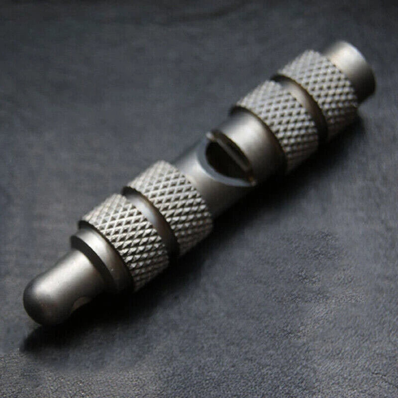 TC4 EDC Titanium Keychain Safety Whistle Necklace Pendant Outdoor Survival Tool EDC - KOEEK