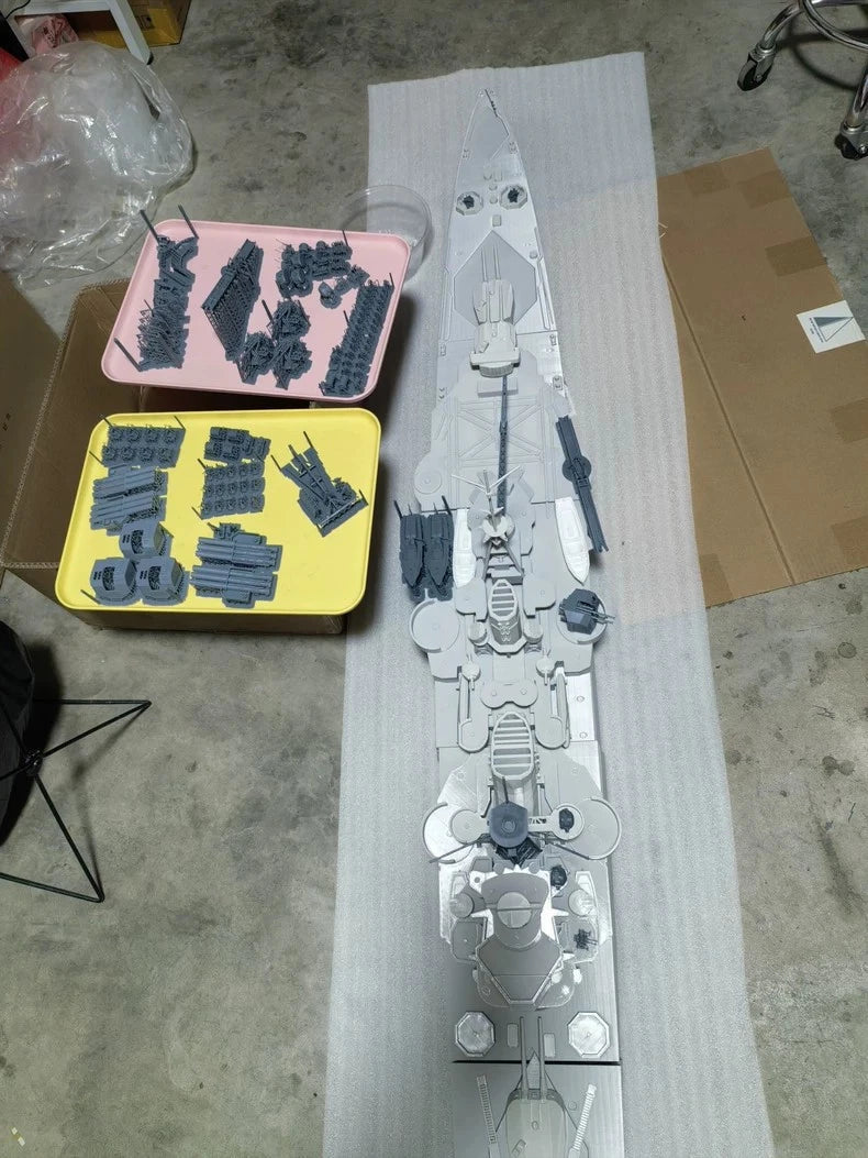 3D Printed 1/200 Japanese Navy Haguro Heavy Cruiser Unpainted Model Kit 07FC0E-D4 - KOEEK