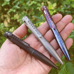 Titanium Alloy Ballpoint Pen Business Office Signature Pen EDC Pocket Multi Tool 07FC0E-D4 - KOEEK