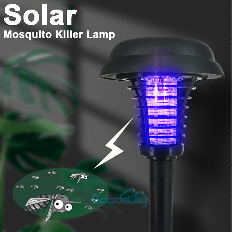 ny Mosquitos Exterminador De Insectos Solar Electrico Mata Lampara Moscas Trampa