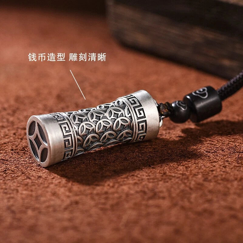 Buddhist Prayer Box Pendant Necklace Ghau Box Pendan Tibetan Gawu Box Necklace 07FC0E-D4 - KOEEK