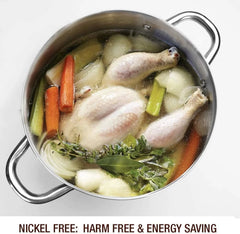 8-Quart Stock Pot with Lid (Nickel-Free Stainless Steel) -Polished Stock Pot 07FC0E-D4 - KOEEK