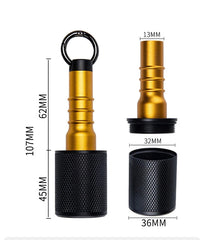 EDC Aluminium Alloy Keychain Waterproof Box Sealed Container Outdoor Pendant EDC - KOEEK