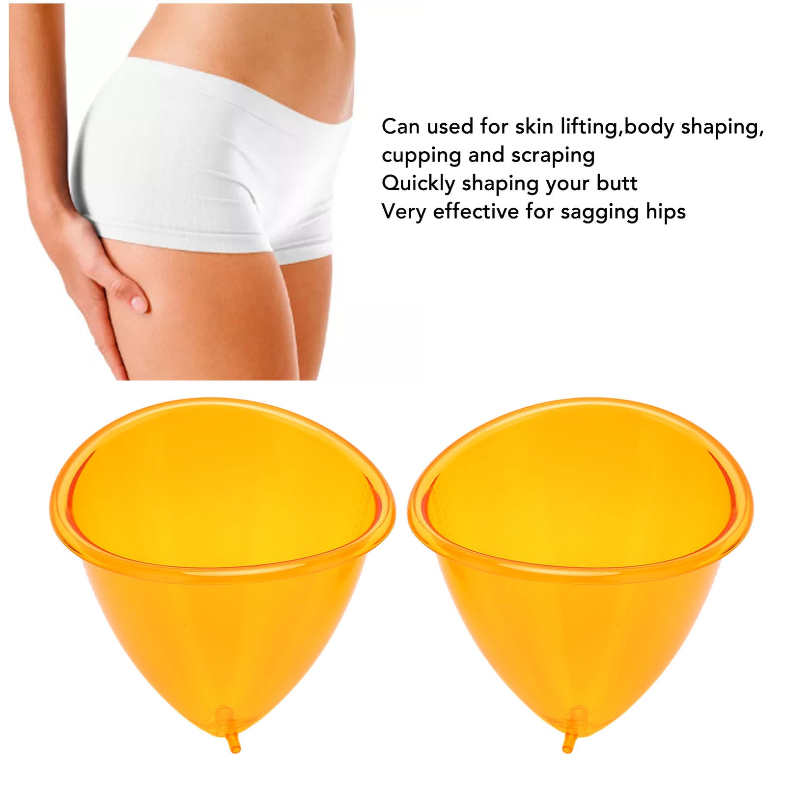 new Buttock Vacuum Cups 160ml L Vacuum Cupping Machine Accessories Butt Suction HGF koeek - KOEEK