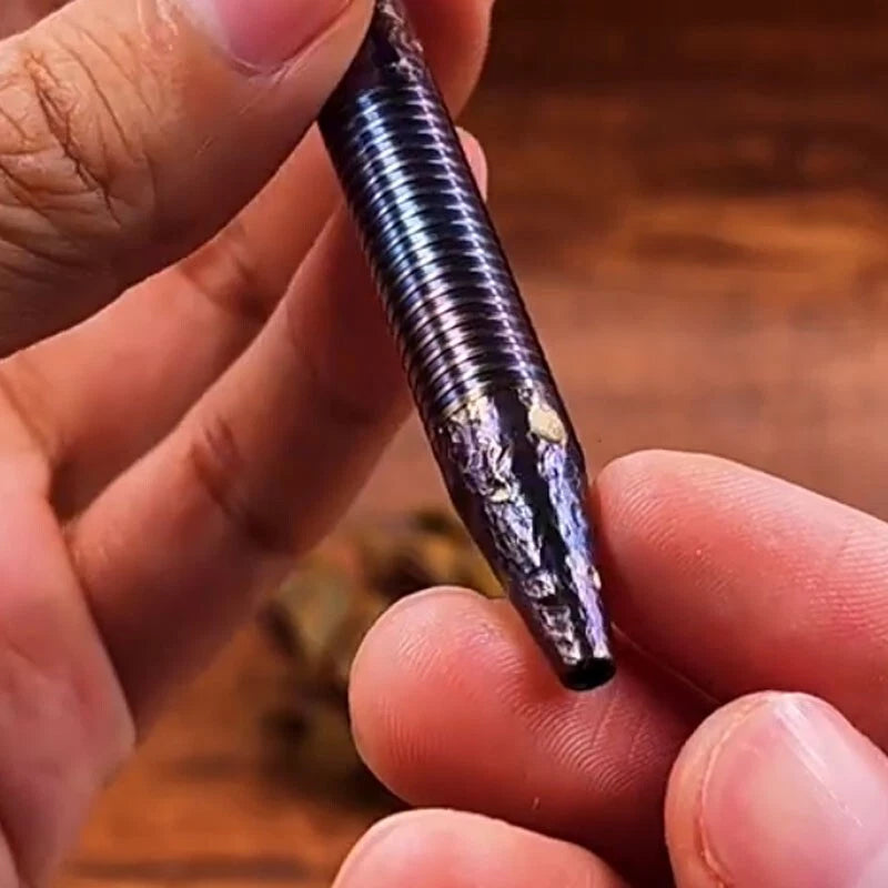 Outdoor Titanium Alloy Bolt Action Pocket Signature Pen EDC Pen 07FC0E-D4 - KOEEK
