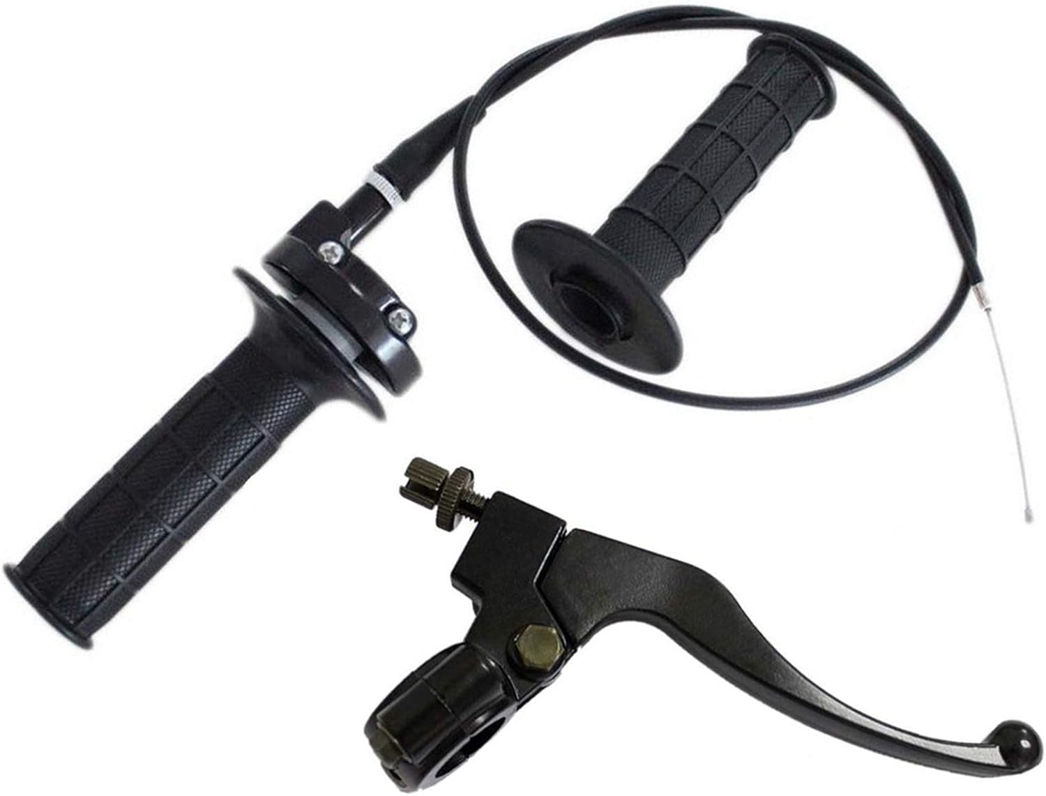 new LIYYOO Throttle Cable Kit, Handle,Right Brake Lever and Left Black LIYYOO - KOEEK