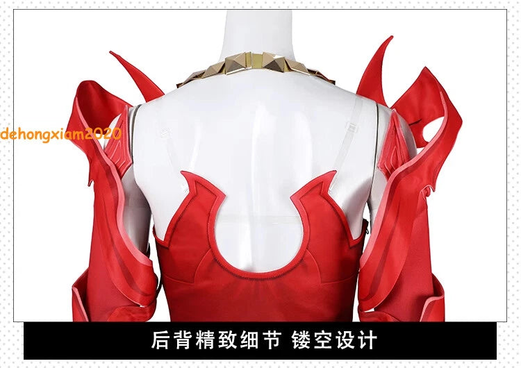 Marvel Rivals Scarlet Witch Costume Girls Cosplay Top Pants Outfit Set Halloween 07FC0E-D4 - KOEEK
