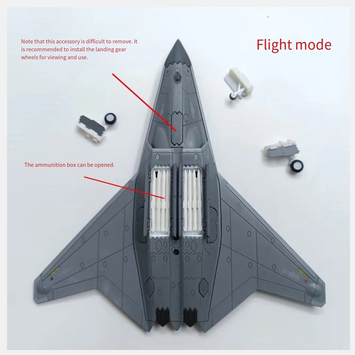 1:144 AF1 J-50 CHINA The Sixth-generation Stealth Fighter Jet Diecast Model 07FC0E-D4 - KOEEK