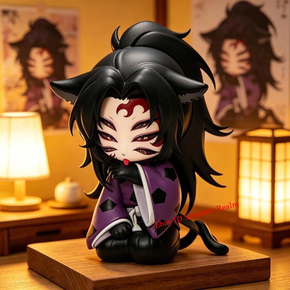 Anime Demon Slayer Kokushibo Cat Pvc Figure Model Collection Decor Gift 07FC0E-D4 - KOEEK