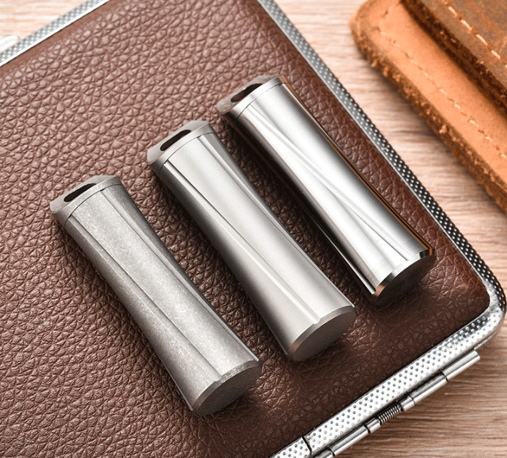 EDC Titanium Pill Holder Case Organizer Container Waterproof Portable Keychain 07FC0E-D4 - KOEEK