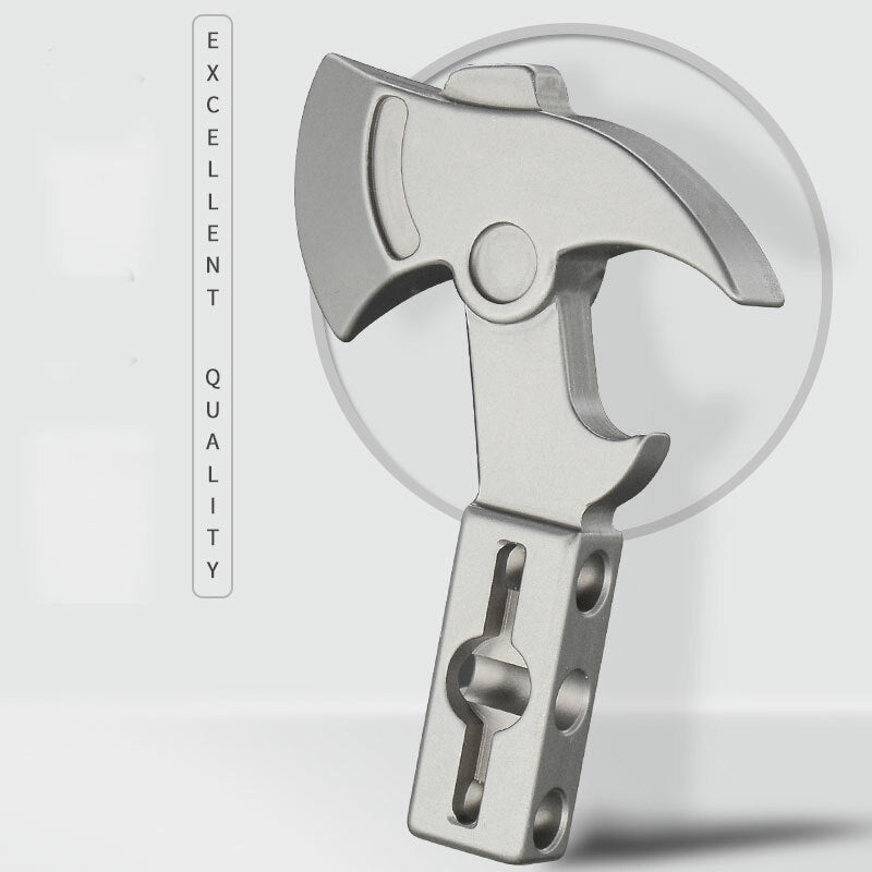 Mini Titanium Axe Style Keychain Pendant Necklace Opener Outdoor Multi EDC 07FC0E-D4 - KOEEK