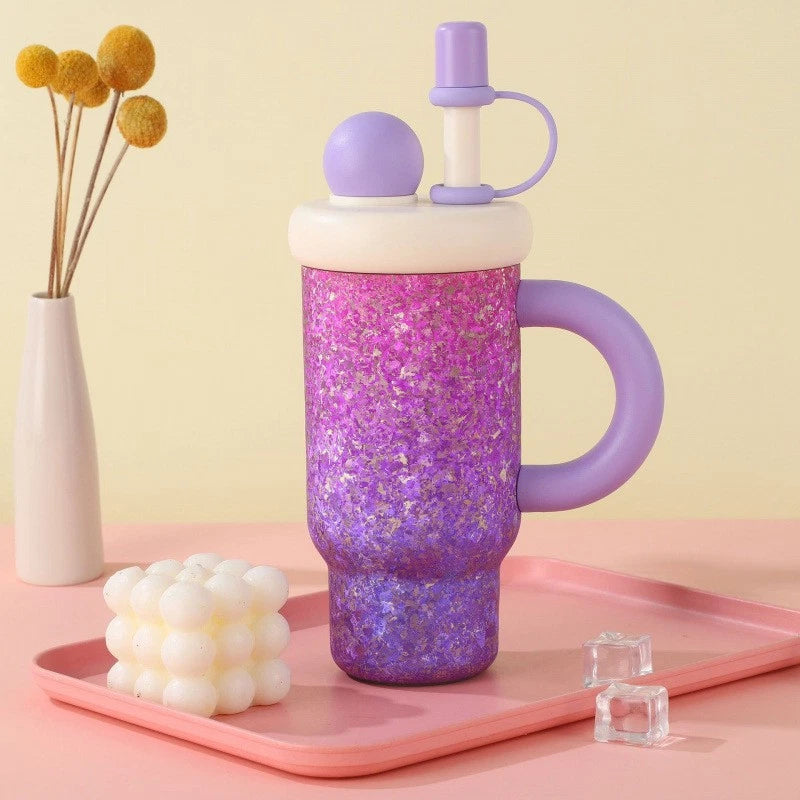 800ml Double Wall Pure Titanium Vaccum Bottle Thermal Insulation Ice Drink Cup 07FC0E-D4 - KOEEK