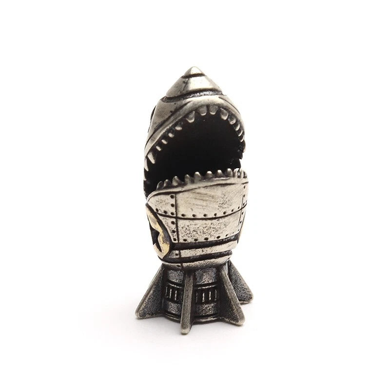 EDC Retro White Copper Parachute Cord Knife Bead Pendant Lanyard DIY Key chain 07FC0E-D4 - KOEEK