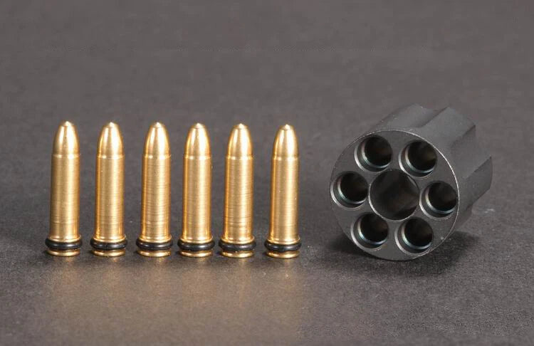 Titanium Revolver Magazine Shape Lanyard Bead Knife Paracord Pendant Detachable 07FC0E-D4 - KOEEK