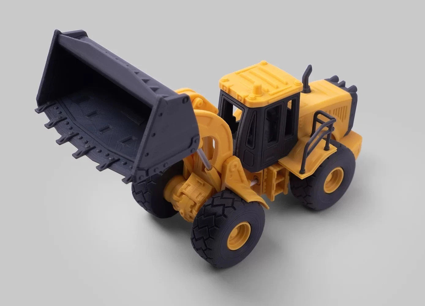 1:48Wheel Loader Model 3D Printed Assembly Engineering Vehicle DisplayOrnament 07FC0E-D4 - KOEEK
