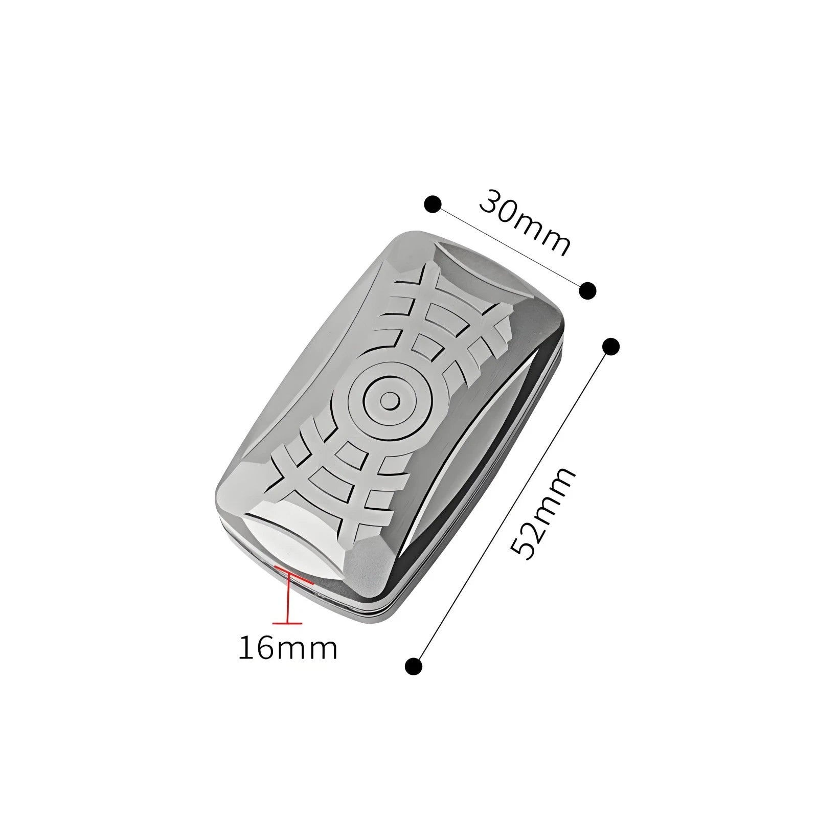 Titanium Alloy Infinite Slider EDC Mechanical Push Card Stress Relief Fidget Toy 07FC0E-D4 - KOEEK