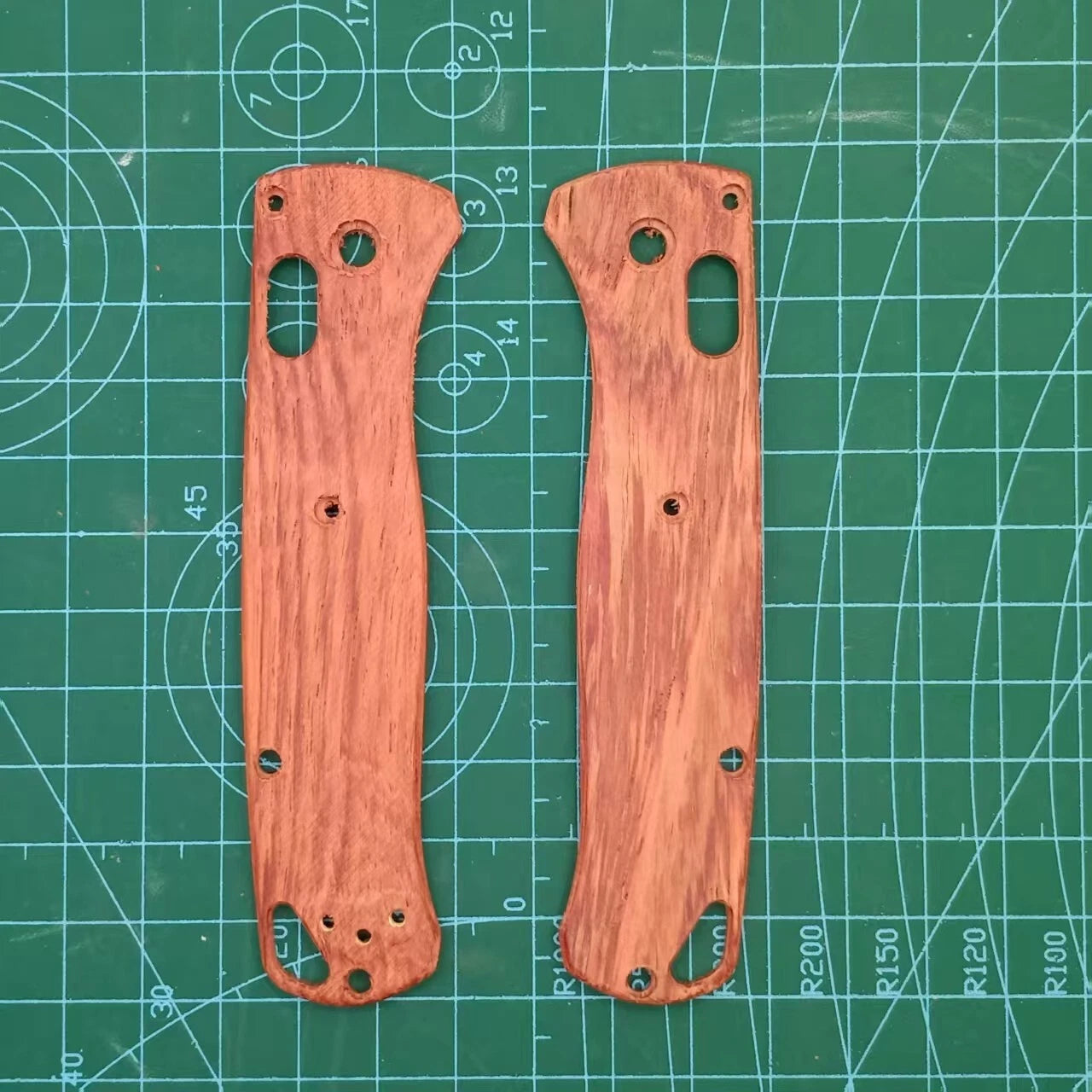 1 Pair Wooden Grip Handle Scales For Benchmade Bugout 535 Folding Knife 07FC0E-D4 - KOEEK