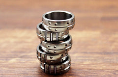 EDC TC4 Titanium Alloy Ring CNC Made Men Women Finger Rings Pendant Gifts 07FC0E-D4 - KOEEK