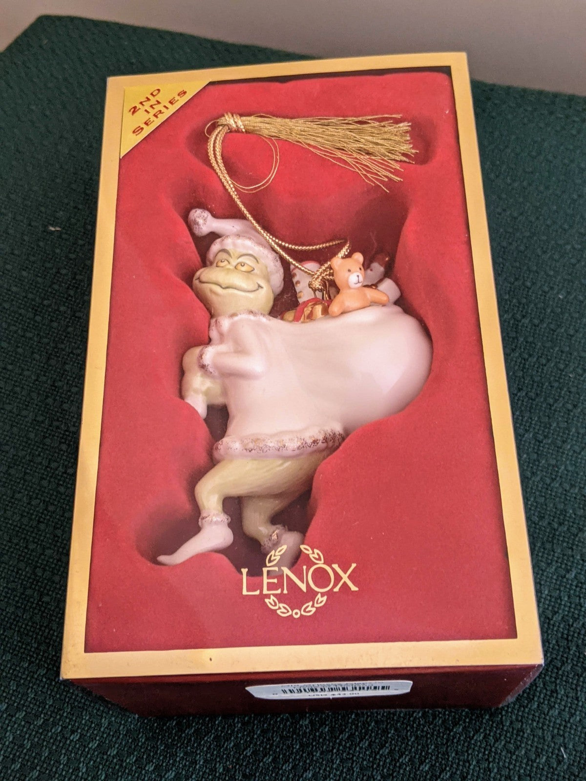 2005 LENOX "THE GRINCH OLD GRINCHY CLAUS" CHRISTMAS ORNAMENT PORCELAIN NIB OTHER LENOX - KOEEK