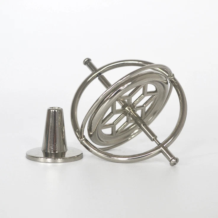 Metal Gyroscope Anti Gravity Rotating Balance Mechanical Gyroscope Teaching Tool 07FC0E-D4 - KOEEK