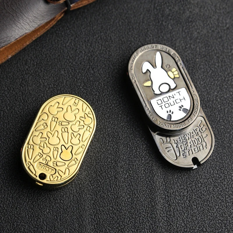 Metal EDC Fidget Slider Cartoon Rabbit Stress Relief Toy for ADHD Gifts for Men 07FC0E-D4 - KOEEK
