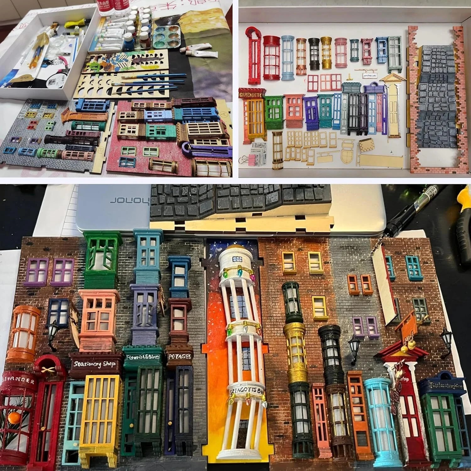 Adult LED Bookcase Kit - Adult Decorative Bookcase-3D Wooden Puzzle 07FC0E-D4 - KOEEK