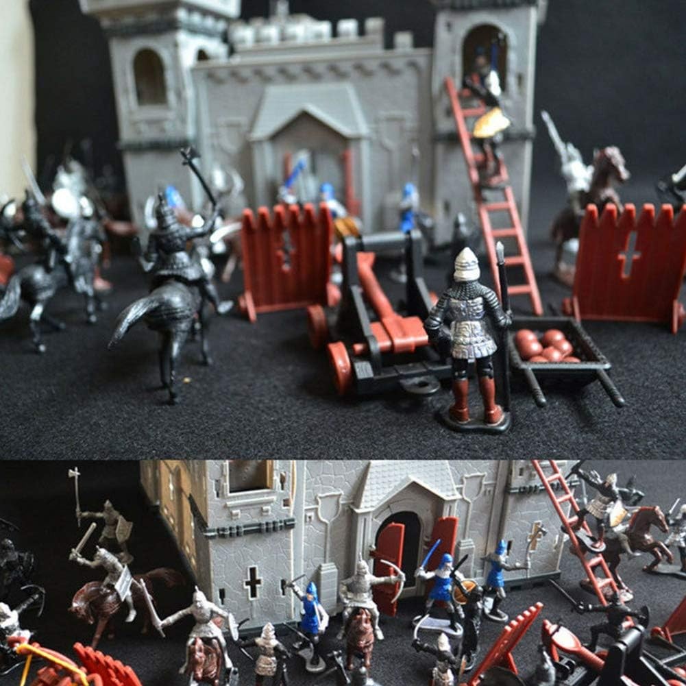 new Medieval Castle Toys, Knights Game Soldiers Model Building Playset, Develop... 07FC0E-D4 - KOEEK