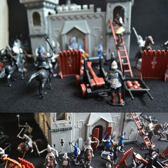 new Medieval Castle Toys, Knights Game Soldiers Model Building Playset, Develop... 07FC0E-D4 - KOEEK