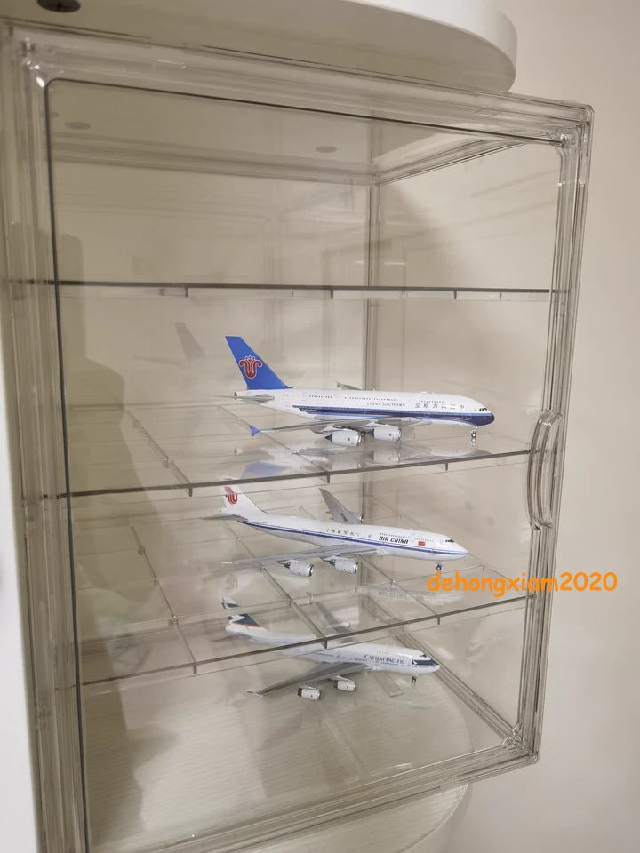 Acrylic Show Case Display Case Dustproof Large Capacity For 1/400 Airplane Model 07FC0E-D4 - KOEEK