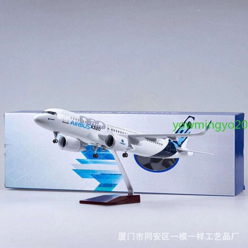 1/80 Airbus A320neo Passenger Plane Model Airplane W/Voice Controlled Lights 07FC0E-D4 - KOEEK