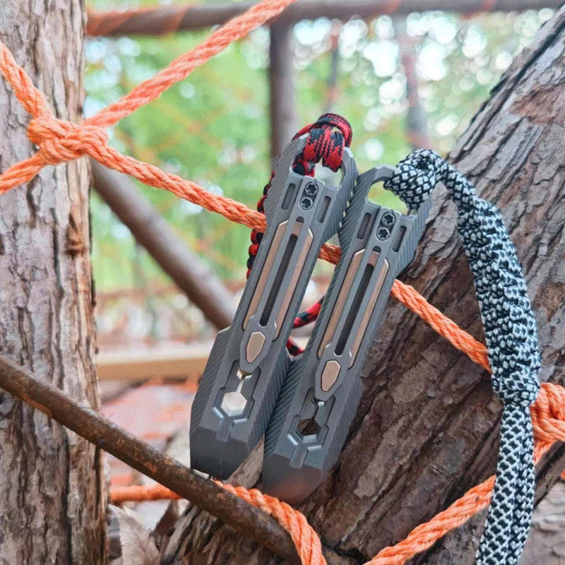 Outdoor Titanium Alloy Pocket Pry Bar Crowbar Opener Wrench Multi EDC Tool 07FC0E-D4 - KOEEK