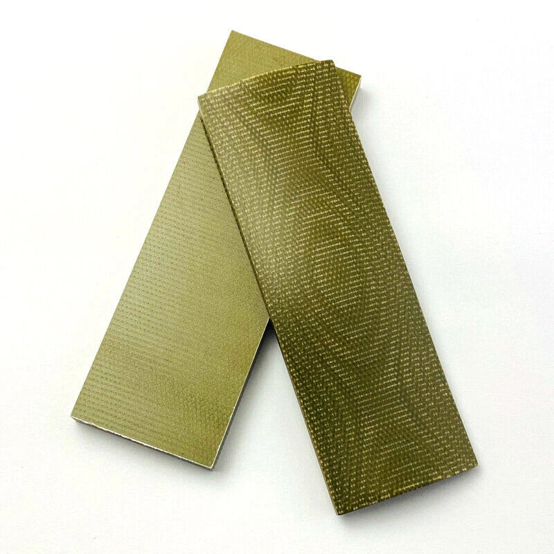 2PCS Flax Micarta Knife Handle Material Blanks Scales Knife Scales Blanks EDC 07FC0E-D4 - KOEEK