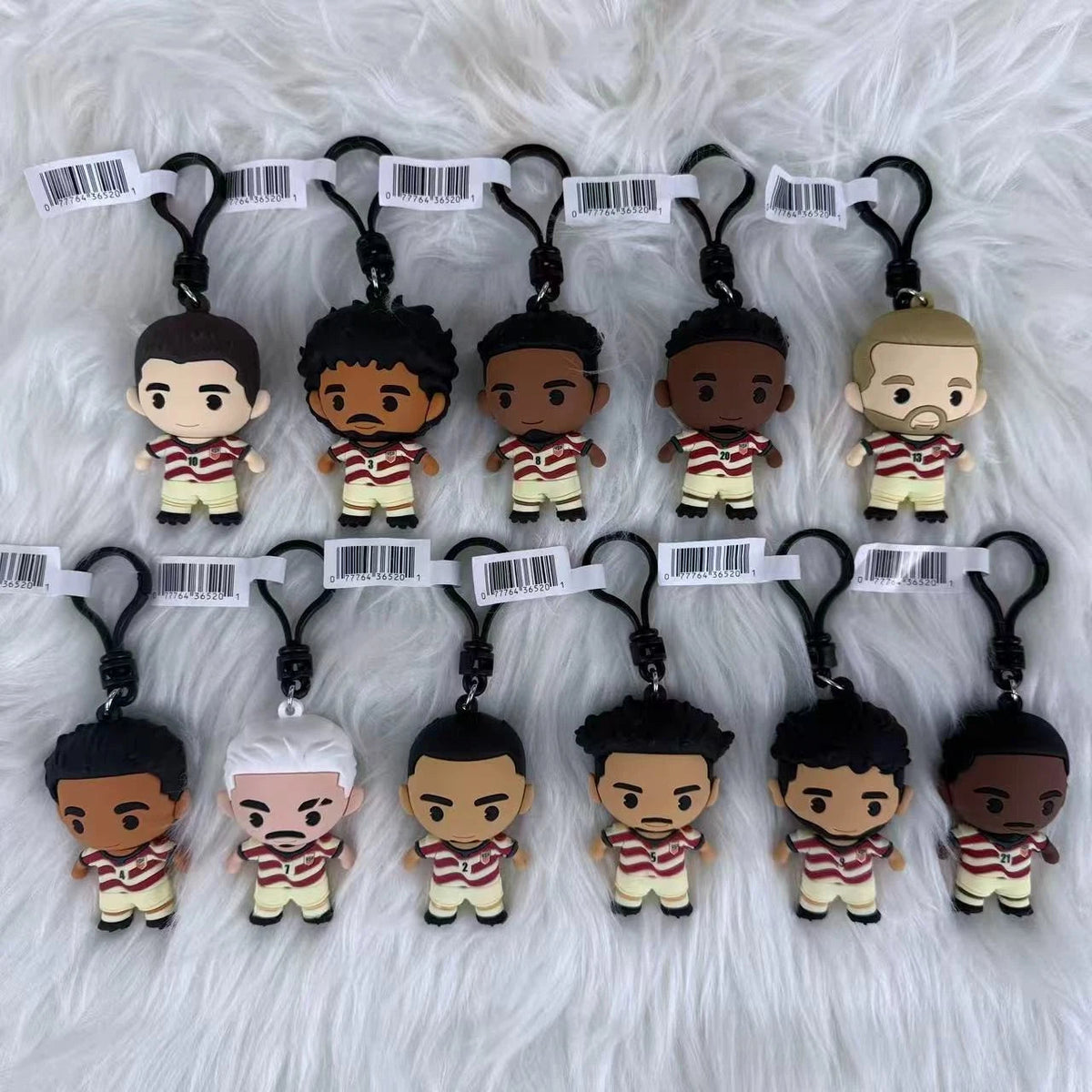2026 USMNT Soccer Team 3D Vinyl Collectible Bag Clip Keychain  Complete 11 PCS 07FC0E-D4 - KOEEK