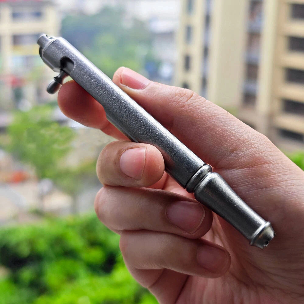 Titanium Alloy Ballpoint Pen Office Working Signature Pen Outdoor EDC Key chain 07FC0E-D4 - KOEEK