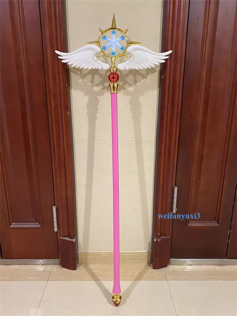 Card Captor Sakura Kinomoto Star Cane 47in  Glowing Magic Wand Cosplay Prop Gift 07FC0E-D4 - KOEEK