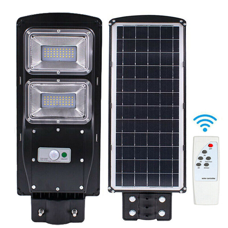 ny 75000000LM Kommerciel Solar Street Floodlight Udendørs Dusk To Dawn Timing Lampe