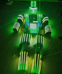 LED Robot Costume Suit IlluminatedDance Party Show Glow Night Lights Clothing 07FC0E-D4 - KOEEK